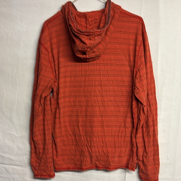 Buffalo David Bitton Men’s Long Sleeve Hooded T-Shirt Orange Size Medium - Picture 8 of 8